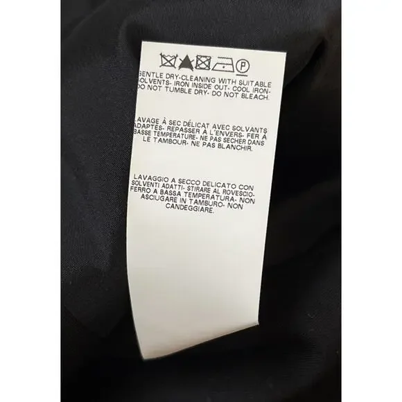 Save the Queen Italy Faux Leather Jacket Womens Medium Black Faux Fur Geometric - Picture 13 of 13